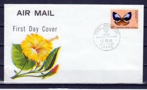 Papua New Guinea, Scott cat. 214 only. Butterfly value. First day cover. ^