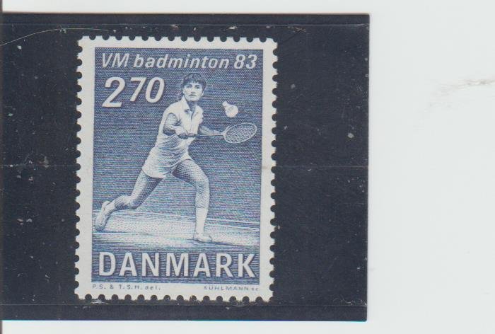 Denmark  Scott#  734  MNH  (1983 Badminton Championship)