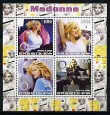 BENIN - 2003 - Madonna #2 - Perf 4v Sheet - MNH - Private Issue