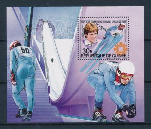 [54940] Guinea 1984 Olympic games Sarajevo Ski jumping Weissflog MNH Sheet