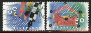 Netherlands Scott 844-845 Used 1993 stamps