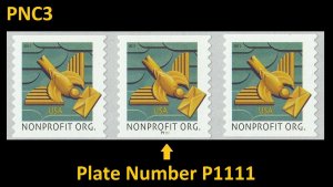 US 4495 Art Deco Bird nonprofit 5c PNC3 P1111 MNH 2011