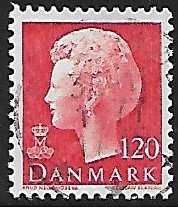 Denmark # 547 - Queen Margrethe - 120ö - used  {Dk2}