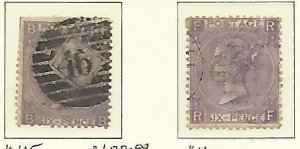 Great Britain Stamp Collection on Lighthouse Page 1865-67, #45, 46, 43 SCV $1125