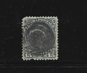 CANADA - #30 - 15c LARGE QUEEN VICTORIA USED  STAMP