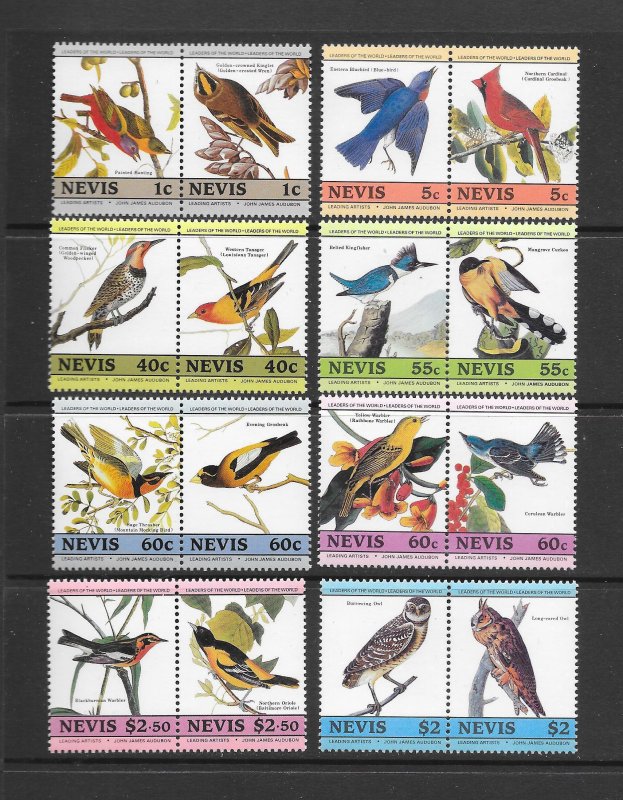 BIRDS - NEVIS #407-14 MNH