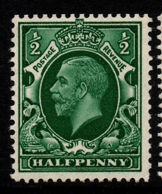 GB SG439wi 1934 ½d GREEN WMK INVERTED MTD MINT