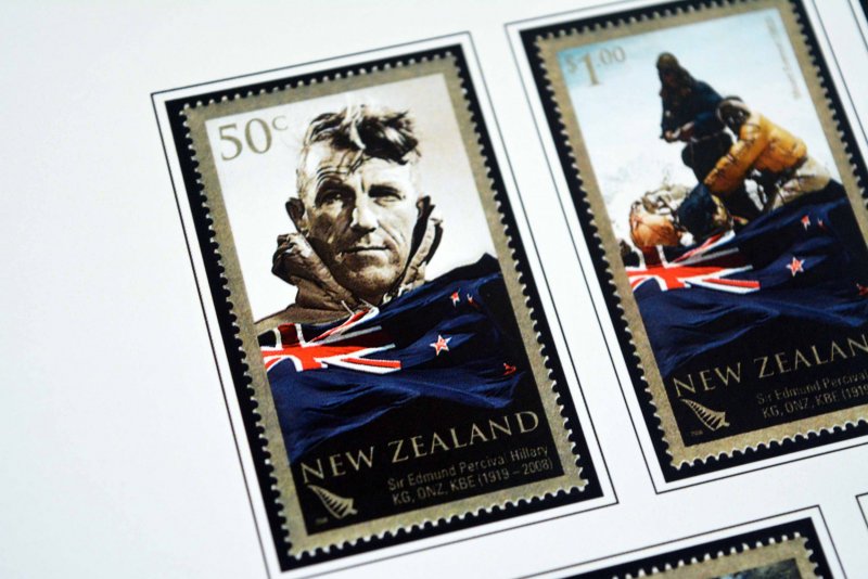 COLOR PRINTED NEW ZEALAND 2005-2010 STAMP ALBUM PAGES (80 illustrated pages)