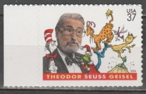 #3835, Single. Theodor Seuss Geisel MNH. (.37 cent)