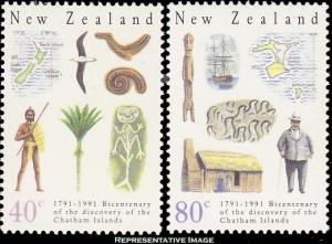 New Zealand Scott 1020-1021 Mint never hinged.