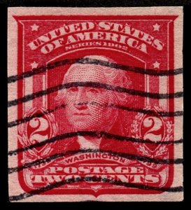 U.S. Scott #320: 1906 2¢ George Washington, Imperf, Used, XF