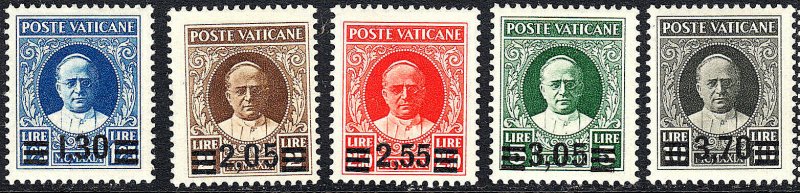 VATICAN CITY 35-40 FVF++ MH Full Set (81019)