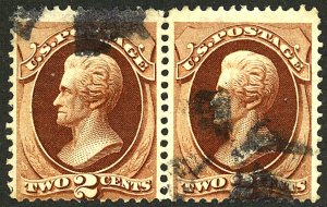 U.S. #157 USED PAIR 