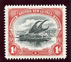 Papua 1901 Lakatoi 1d black & carmine superb MNH. SG 10. Sc 2.