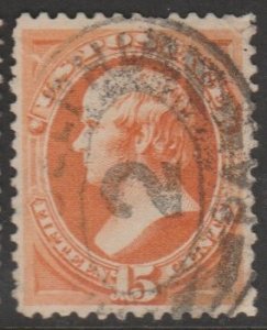 U.S. Scott Scott #152 Webster Stamp - Used Single