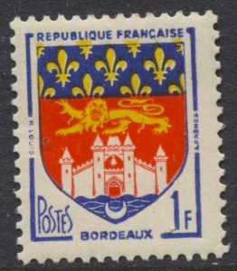 France #899 Arms Type - Bordeaux Used CV$0.30