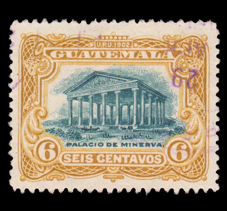 GUATEMALA STAMP 1902 SCOTT # 117. USED. # 8