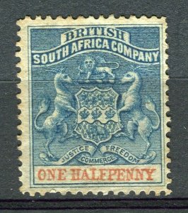 RHODESIA: 1892 early classic Springbok issue unused Shade of 1d. value