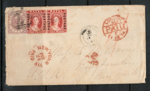 Natal #38 (SG #60) & #44 (SG #63) Used On Cover To Binghamton NY USA