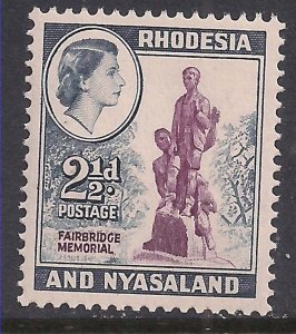Rhodesia & Nyasaland 1959 - 62 QE2 2 1/2d Fairbridge Memorial Umm SG 21 ( E14...