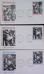 Republic of Mali Art Religion 3 FDC X878-