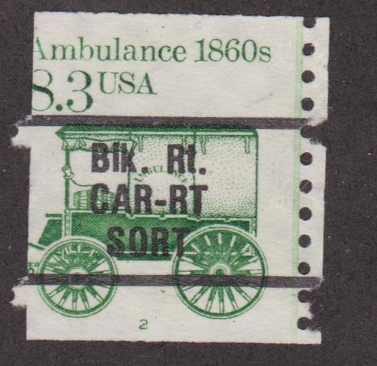 US #2128a Ambulance Used PNC Single plate #2