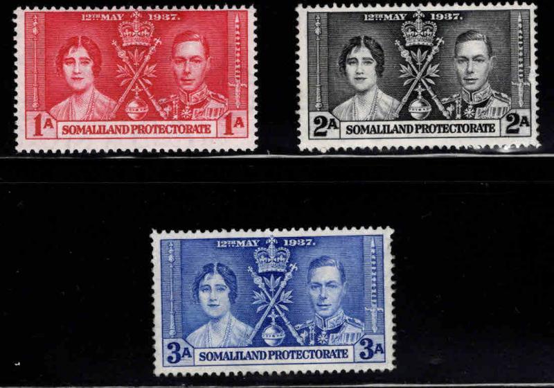 Somaliland Scott 81-83 Mint No Gum MNG Coronation set