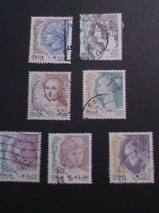 ​ITALIY-VERY OLD -ITALY WOMEN USED STAMPS VERY FINE WE SHIP TO WORLD WIDE