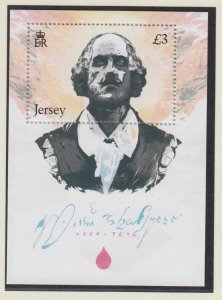 Jersey 2014, ' Shakespeare' Miniature Sheet .  unmounted mint NHM