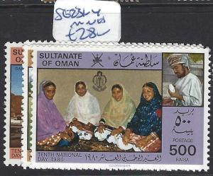 OMAN (P2802B)   SG 232-4     MNH