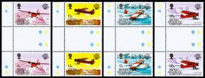 British Antarctic Territory Scott 117-120 Gutter Pairs (1983) Mint NH XF C