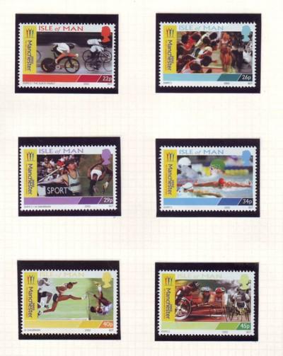 Isle of Man Sc 942-7 2002 Commonwealth Games stamps mint NH