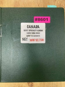 Collections For Sale, Canada (8601) 1859 - 2000