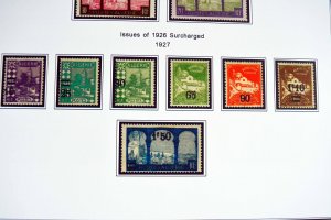 COLOR PRINTED FRENCH ALGERIA 1924-1958 STAMP ALBUM PAGES (29 illustrated pages)