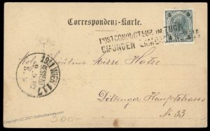 Austria 1902 KuK Postconductor Zuge Ebensee Train Railway Gmunden Lambach G79330