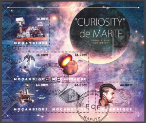 Mozambique 2012 Curiosity Mars Sheet Used / CTO