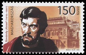 Hungary. 2016. Centenary of Birth of József Simándy (MNH OG) Stamp