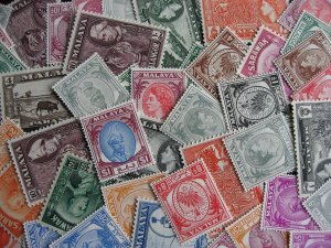 Malaya states 50 different MNH nice group total SCV'21 is $63.