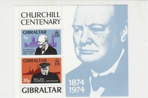 Gibraltar Centenary of Birth Sir Winston Churchill MNH Stamps Sheet Ref 27124