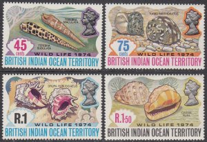 British Indian Ocean Territory 59-62 MNH CV $11.50