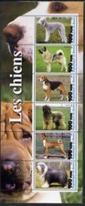 BENIN - 2003 - Dogs #2 - Perf 6v Sheet - MNH - Private Issue