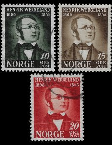 Norway 1944 Sc 269-71 U vf 271 crease