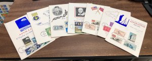 KAPPYSSTAMPS USA  1960'S FIRST DAY FOLDERS  SEVEN DIFFERENT  D492