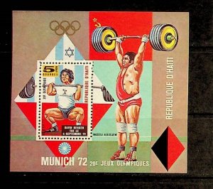 HAITI Sc C390B NH SOUVENIR SHEET OF 1973 - OLYMPICS