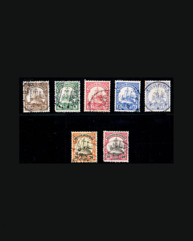 VINTAGE: GERMAN E AFRICA 1905 LH SCOTT 31-34,34A-37 $42.50 LOT #1905X432