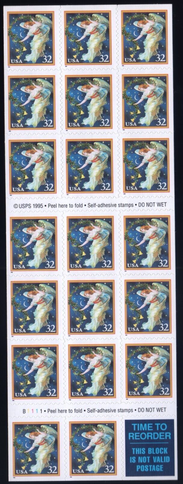 Scott #BK233A (3012c) Midnight Angel ATM Booklet of 20 Stamps - MNH |  United States, Booklets Stamp