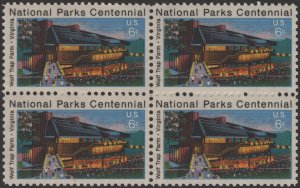 SC#1452 6¢ Wolf Trap Farm Block of Four (1972) MNH