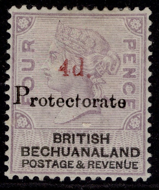 BECHUANALAND PROTECTORATE QV SG51, 4d on 4d lilac & black, M MINT. Cat £160.