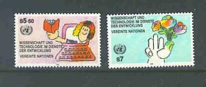 UN Vienna issue  # 135-36 Science & Technology Dev. mnh set