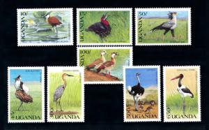 [94131] Uganda 1990 Birds Vögel Oiseaux  MNH
